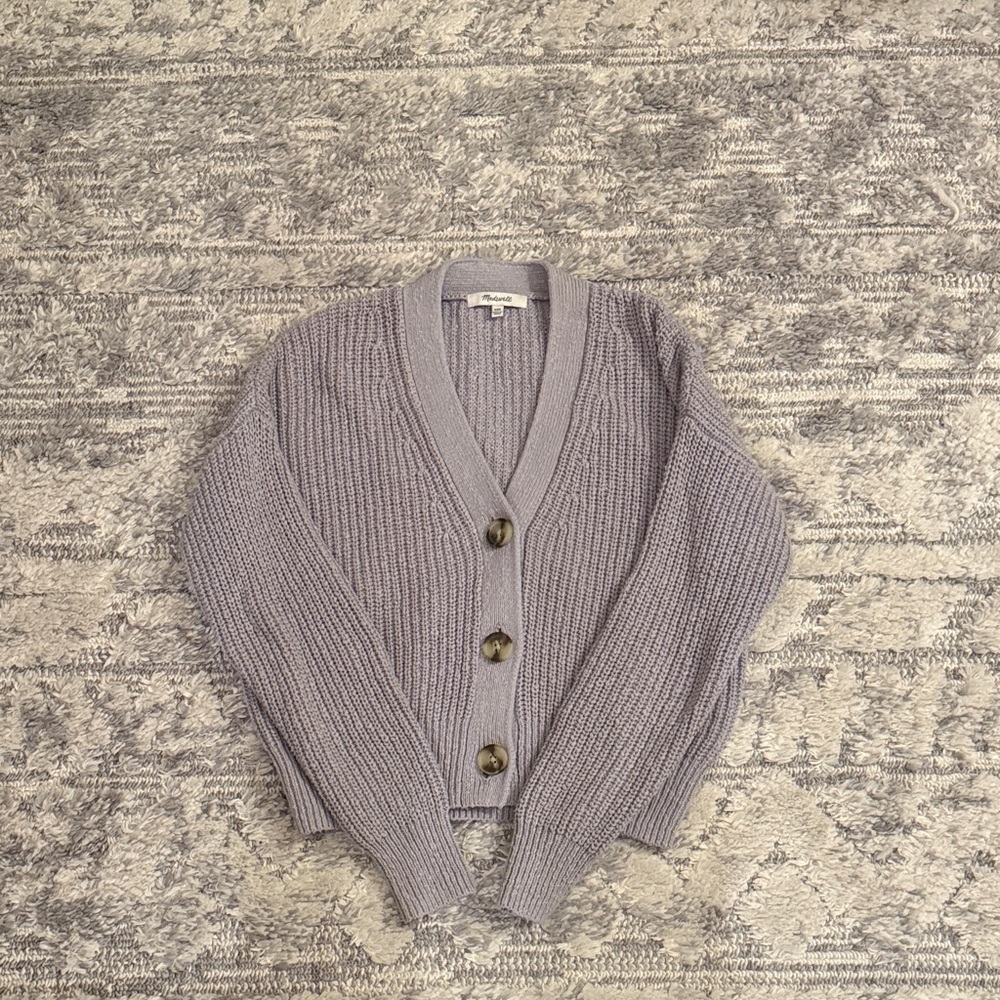 Madewell Heather Gray Cardigan Sweater